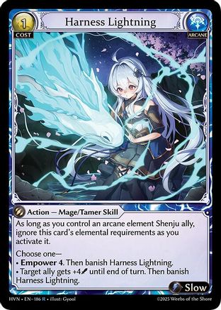 Harness Lightning (186) - Abyssal Heaven Foil - The Grand Archivist