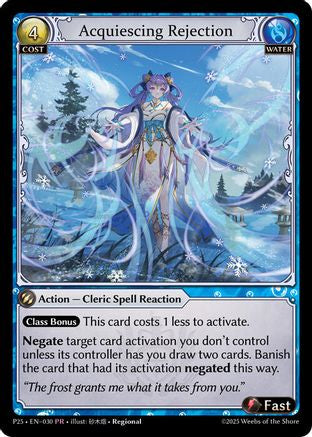 Acquiescing Rejection (030) - Promotional Cards Foil - The Grand Archivist