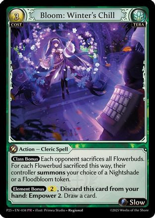 Bloom: Winter's Chill (034) - Promotional Cards Foil - The Grand Archivist