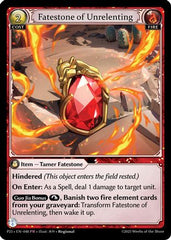 Fatestone of Unrelenting (048) - Promotional Cards Foil - The Grand Archivist