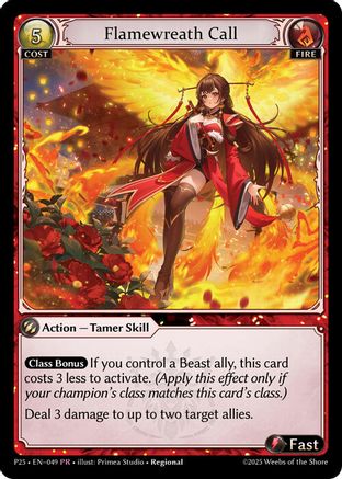 Flamewreath Call (049) - Promotional Cards Foil - The Grand Archivist