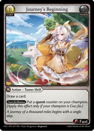 Journey's Beginning (057) - Promotional Cards - The Grand Archivist