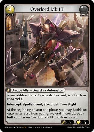 Overlord Mk III (63) - Mercurial Heart Alter Edition Foil - The Grand Archivist