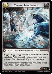 Counter Interference (196) - Mercurial Heart Alter Edition Foil - The Grand Archivist