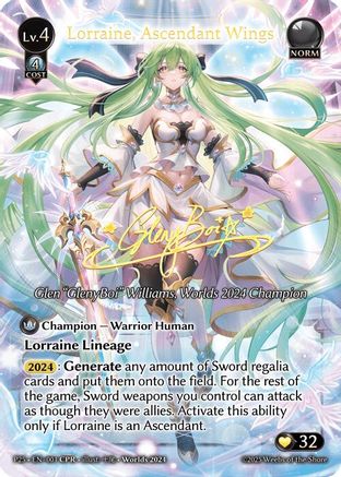 Lorraine, Ascendant Wings (CPR) (003) - Supporter Pack 3 Foil - The Grand Archivist