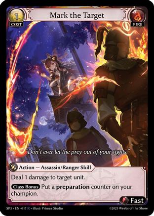 Mark the Target (017) - Supporter Pack 3 Foil - The Grand Archivist