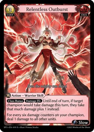 Relentless Outburst (019) - Supporter Pack 3 - The Grand Archivist