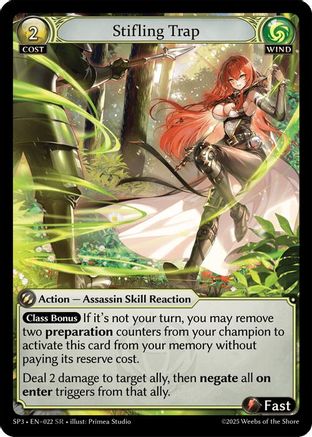Stifling Trap (022) - Supporter Pack 3 Foil - The Grand Archivist