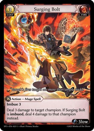 Surging Bolt (023) - Supporter Pack 3 Foil - The Grand Archivist