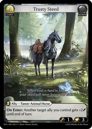 Trusty Steed (025) - Supporter Pack 3 Foil - The Grand Archivist