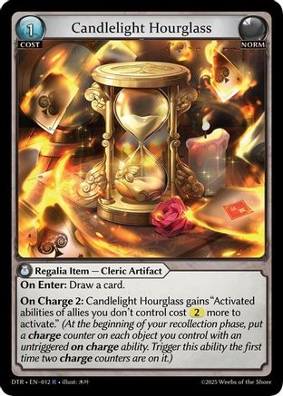 Candlelight Hourglass (012) - Distorted Reflections Foil - The Grand Archivist