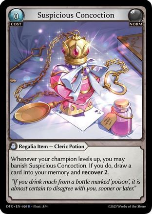 Suspicious Concoction (020) - Distorted Reflections Foil - The Grand Archivist