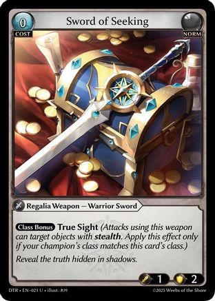 Sword of Seeking (021) - Distorted Reflections Foil - The Grand Archivist