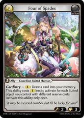 Four of Spades (066) - Distorted Reflections Foil - The Grand Archivist