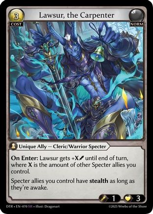 Lawsur, the Carpenter (070) - Distorted Reflections Foil - The Grand Archivist