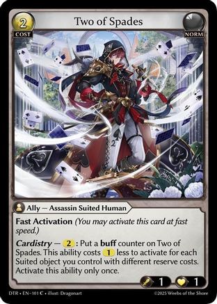 Two of Spades (101) - Distorted Reflections - The Grand Archivist