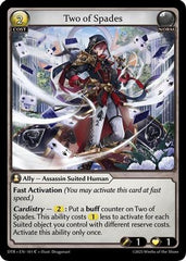 Two of Spades (101) - Distorted Reflections Foil - The Grand Archivist