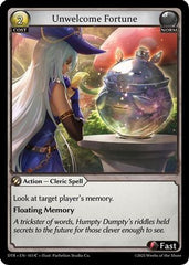 Unwelcome Fortune (103) - Distorted Reflections Foil - The Grand Archivist