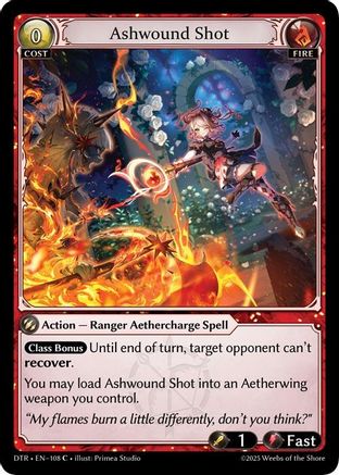 Ashwound Shot (108) - Distorted Reflections Foil - The Grand Archivist