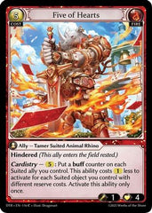 Five of Hearts (116) - Distorted Reflections Foil - The Grand Archivist