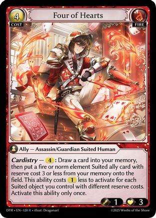 Four of Hearts (120) - Distorted Reflections - The Grand Archivist