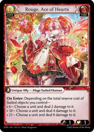 Rouge, Ace of Hearts (133) - Distorted Reflections - The Grand Archivist
