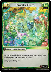 Favorable Omens (177) - Distorted Reflections Foil - The Grand Archivist