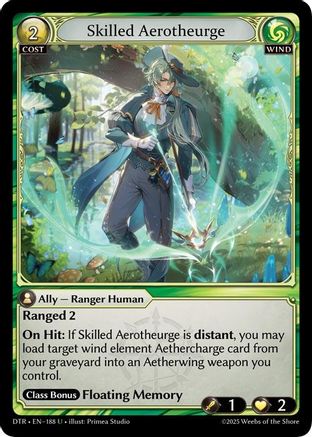 Skilled Aerotheurge (188) - Distorted Reflections Foil - The Grand Archivist