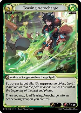 Teasing Aerocharge (190) - Distorted Reflections Foil - The Grand Archivist