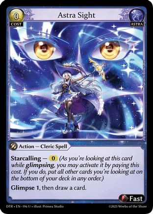 Astra Sight (196) - Distorted Reflections Foil - The Grand Archivist