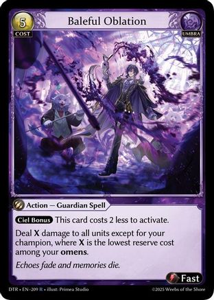 Baleful Oblation (209) - Distorted Reflections Foil - The Grand Archivist