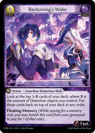Reckoning's Wake (218) - Distorted Reflections Foil - The Grand Archivist
