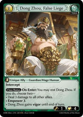 Dong Zhou, False Liege (220) - Mortal Ambition Alter Edition Foil