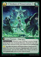 Verdure of Preservation (392) - Radiant Origins Foil