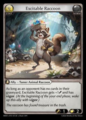 Excitable Raccoon (Curio Foil) (072) - Radiant Origins Foil