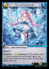 Two of Diamonds (Curio Foil) (250) - Radiant Origins Foil