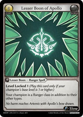 Lesser Boon of Apollo (017) - Radiant Origins Pantheon
