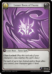Lesser Boon of Fauna (026) - Radiant Origins Pantheon