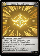 Lesser Boon of Shou (041) - Radiant Origins Pantheon
