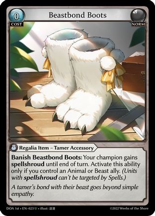 Beastbond Boots (023) - Dawn of Ashes 1st Edition Foil - The Grand Archivist