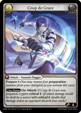 Coup de Grace (077) - Dawn of Ashes 1st Edition Foil - The Grand Archivist