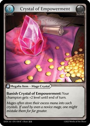 Crystal of Empowerment (030) - Dawn of Ashes 1st Edition - The Grand Archivist