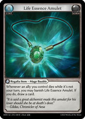 Life Essence Amulet (040) - Dawn of Ashes 1st Edition Foil - The Grand Archivist