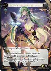 Lorraine, Wandering Warrior (CUR) (004) - Dawn of Ashes 1st Edition Foil - The Grand Archivist