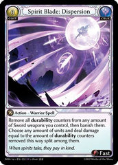 Spirit Blade: Dispersion (252) - Dawn of Ashes 1st Edition Foil - The Grand Archivist
