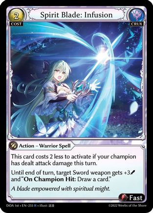 Spirit Blade: Infusion (255) - Dawn of Ashes 1st Edition Foil