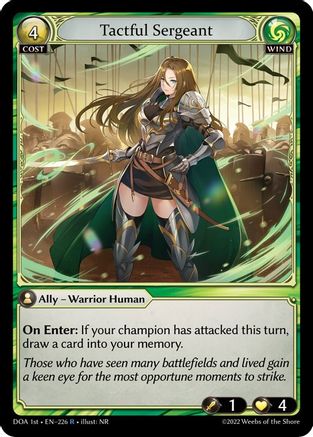 Tactful Sergeant (226) - Dawn of Ashes 1st Edition