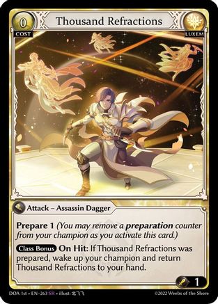 Thousand Refractions (263) - Dawn of Ashes 1st Edition Foil