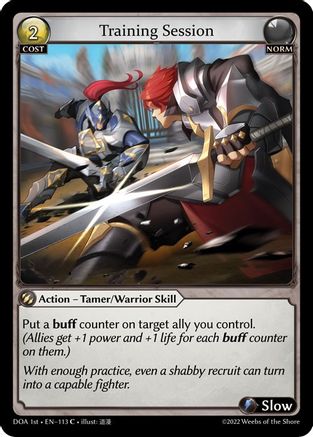 Training Session (113) - Dawn of Ashes 1st Edition Foil - The Grand Archivist