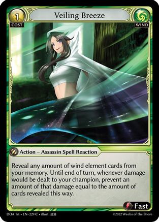 Veiling Breeze (229) - Dawn of Ashes 1st Edition